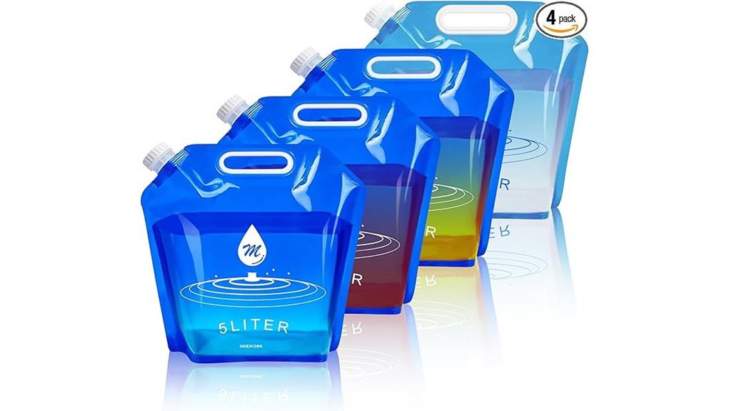reusable collapsible water bags