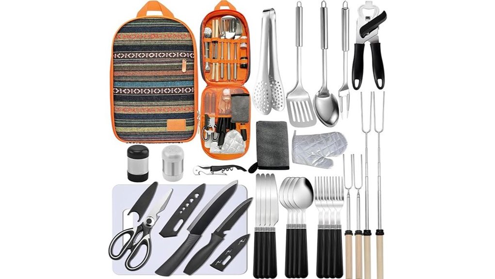 rv and tent cooking set