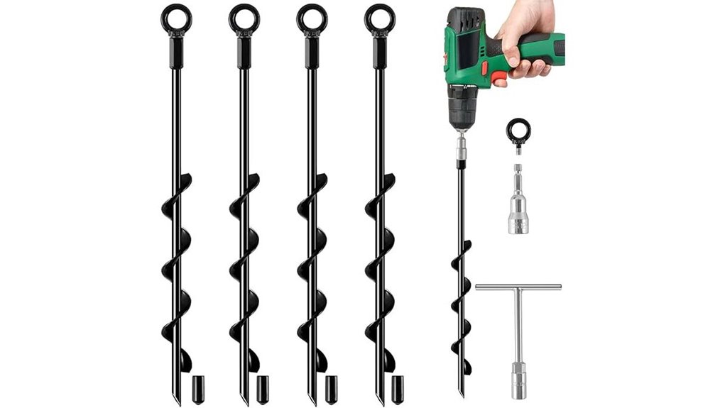 screw in ground anchor kit