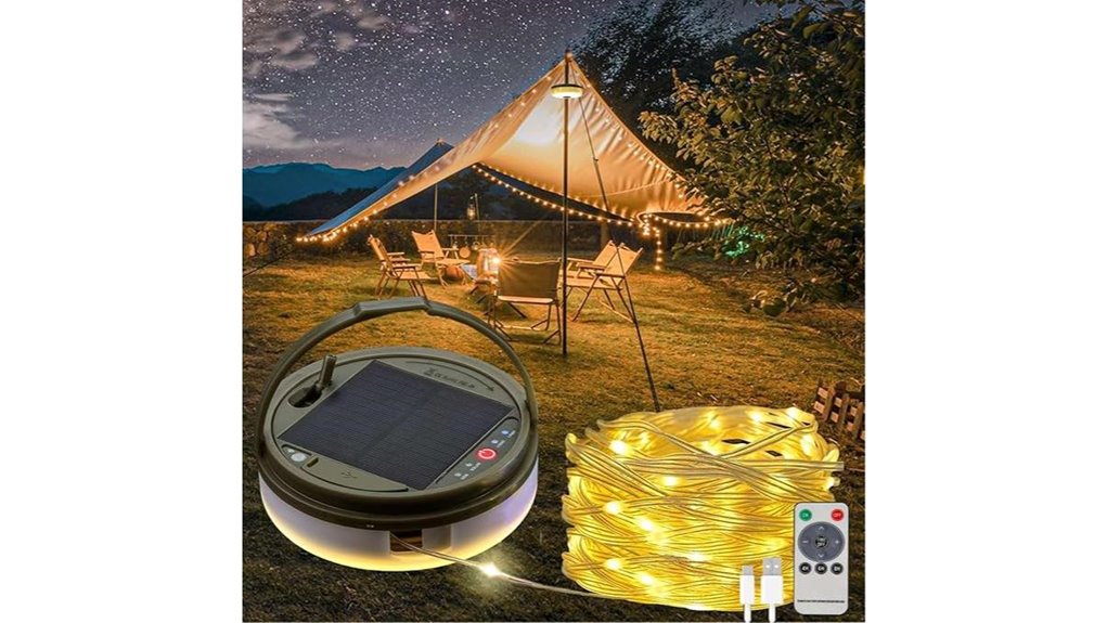 solar powered outdoor string lights