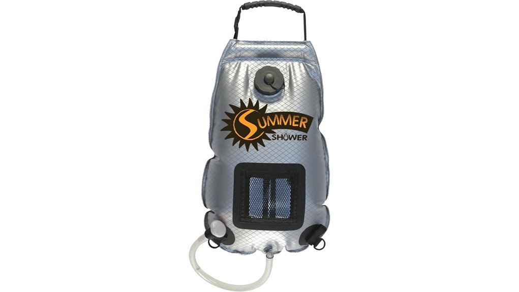 solar shower with mirror