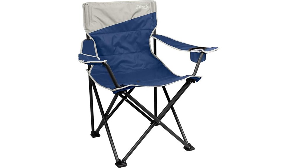 spacious camping chair features