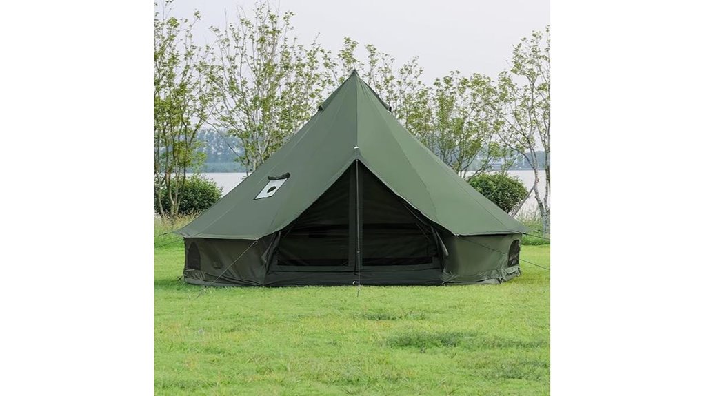 spacious family camping tent