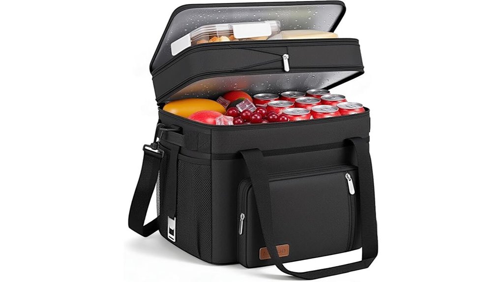 spacious insulated cooler bag