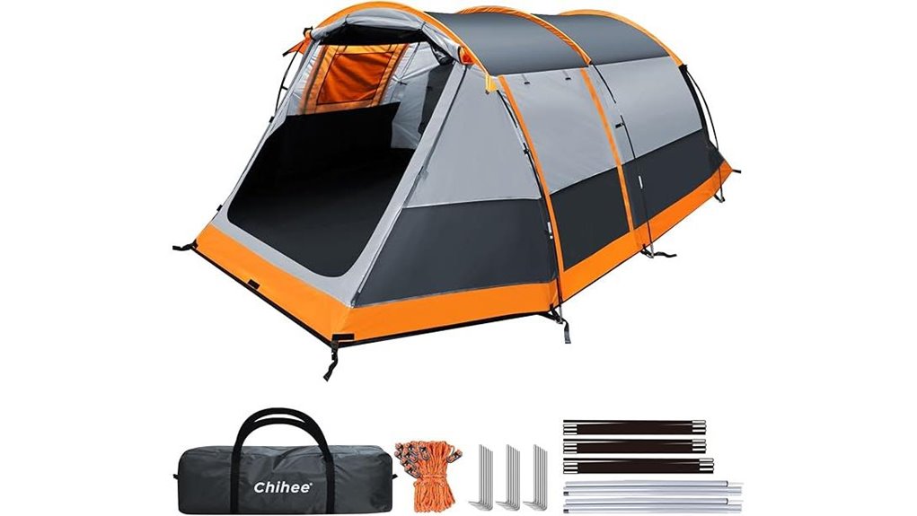 spacious tunnel tent design