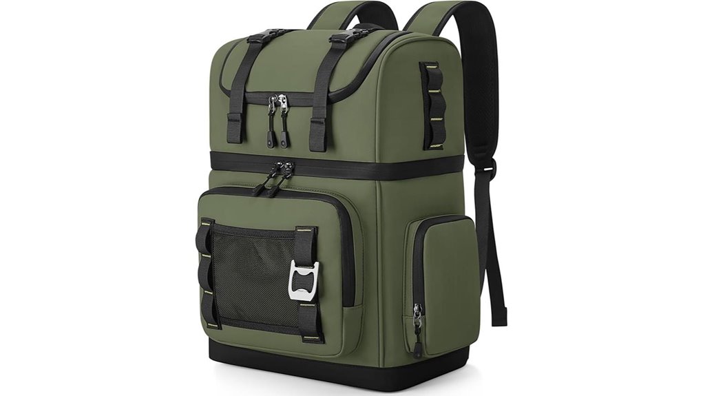 spacious waterproof cooler backpack