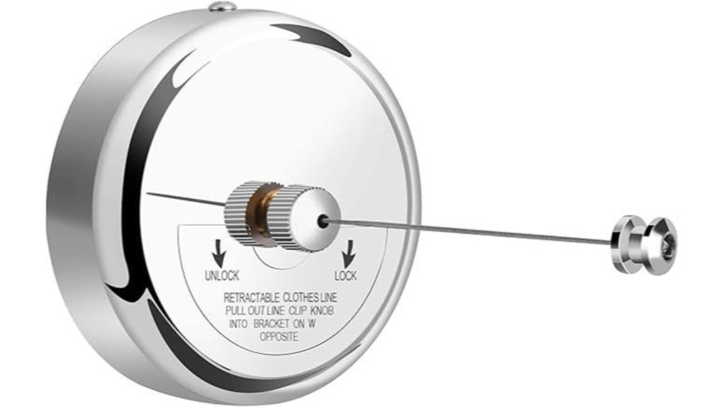 stainless steel retractable clothesline