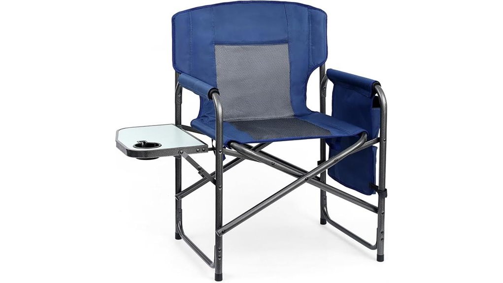 sturdy chair with table