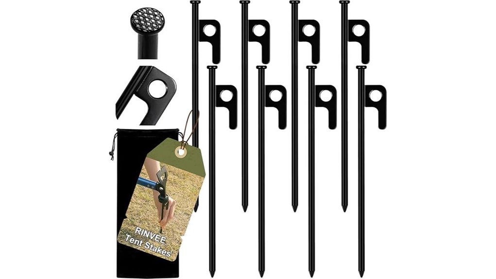 sturdy outdoor tent stakes