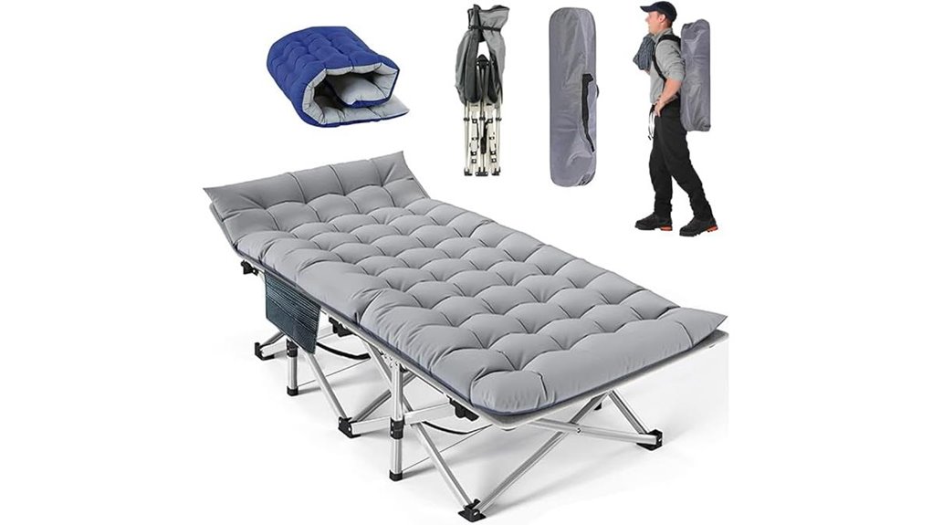 sturdy portable camping cot
