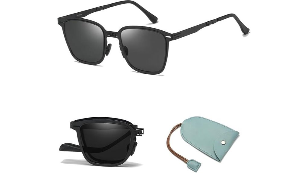 stylish polarized folding eyewear