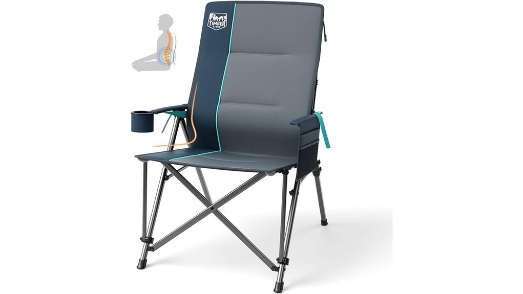 supportive folding camping chair