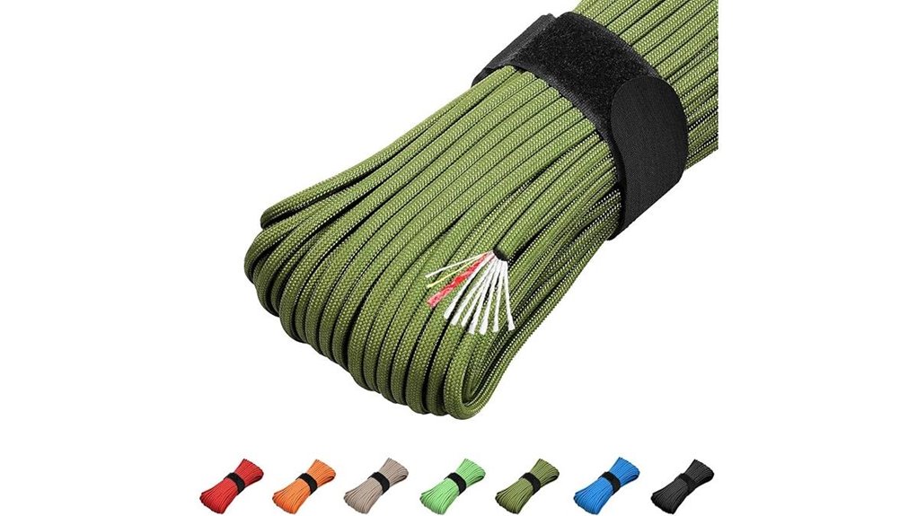 survival rope with firestarter