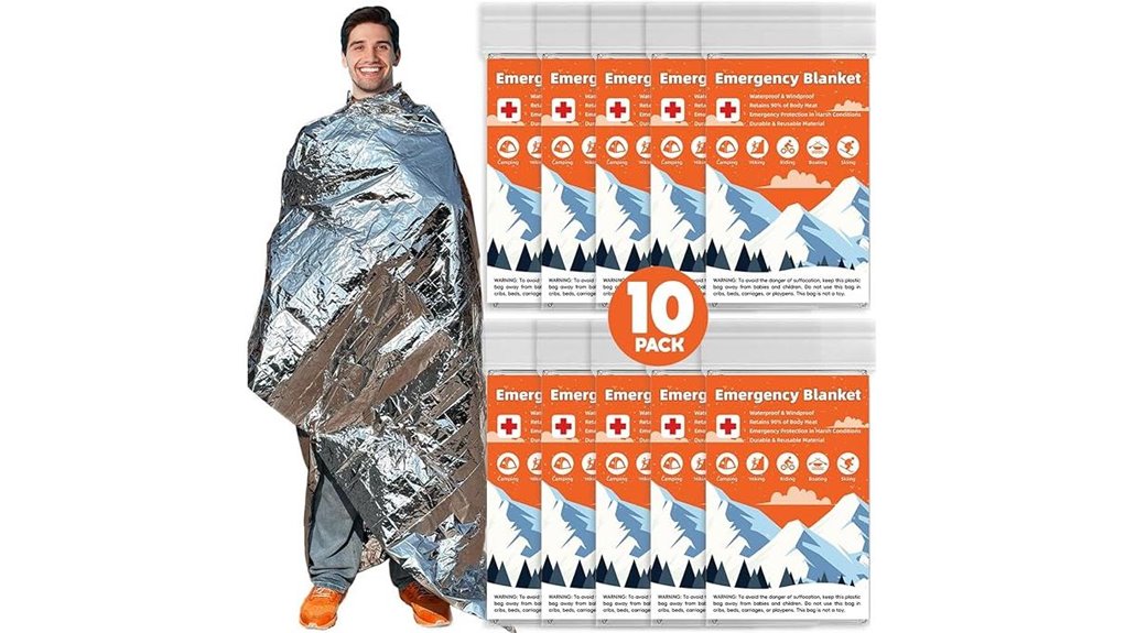 survival thermal blanket pack