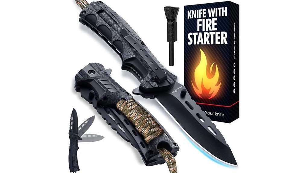 survival tool with paracord