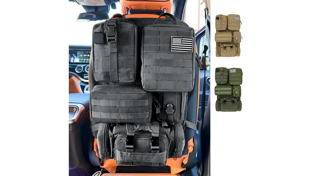 tactical car seat organizer