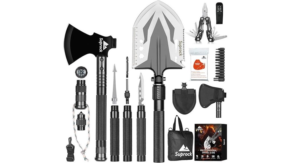 tactical folding survival shovel