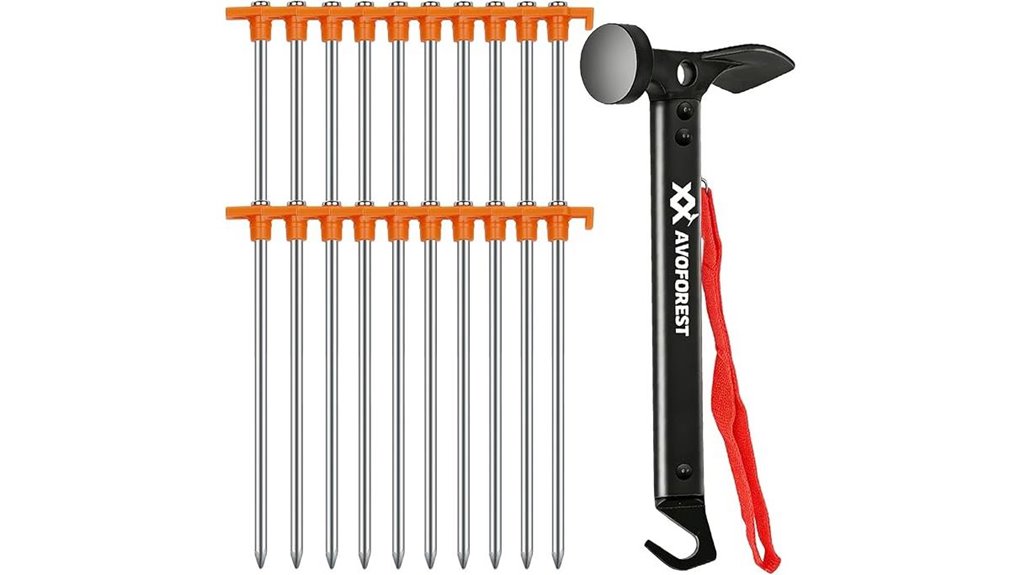 tent stakes with accessories