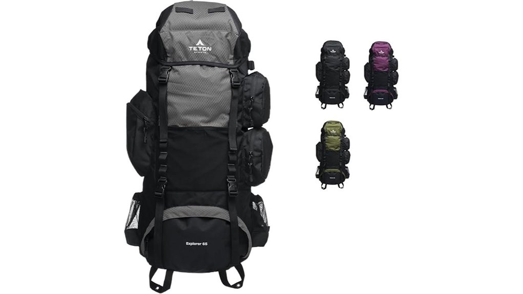 teton 65l backpack features