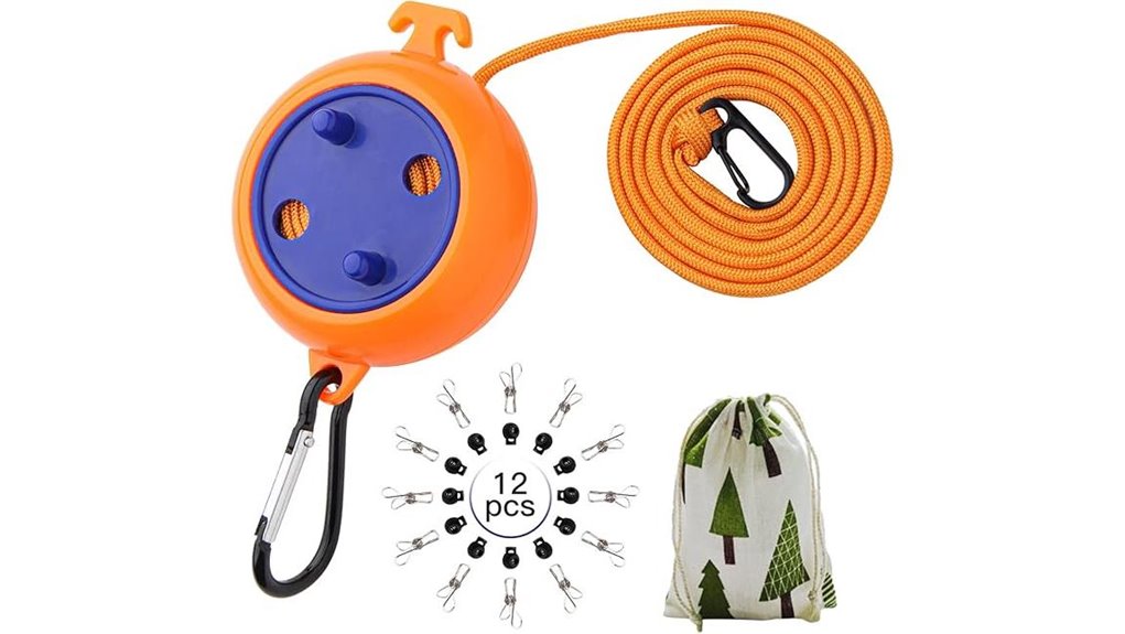 travel friendly clothesline cord