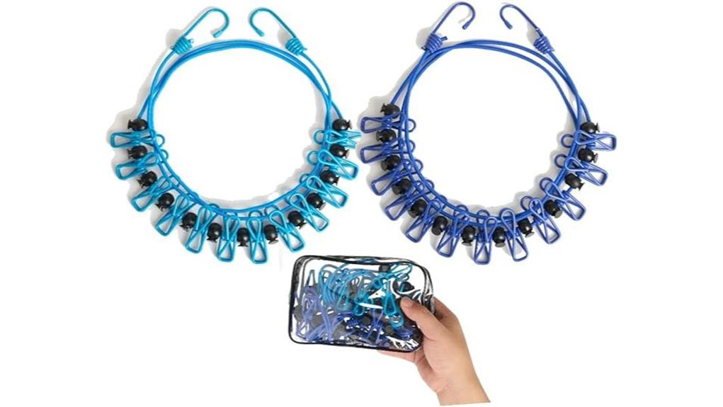 travel friendly clothesline set
