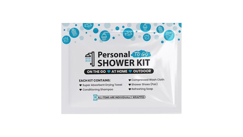 travel friendly shower kit