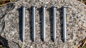 ultralight camping aluminum stakes