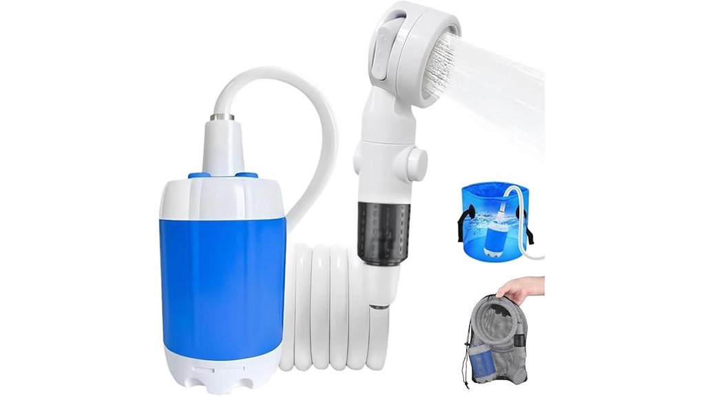 usb c portable shower pump