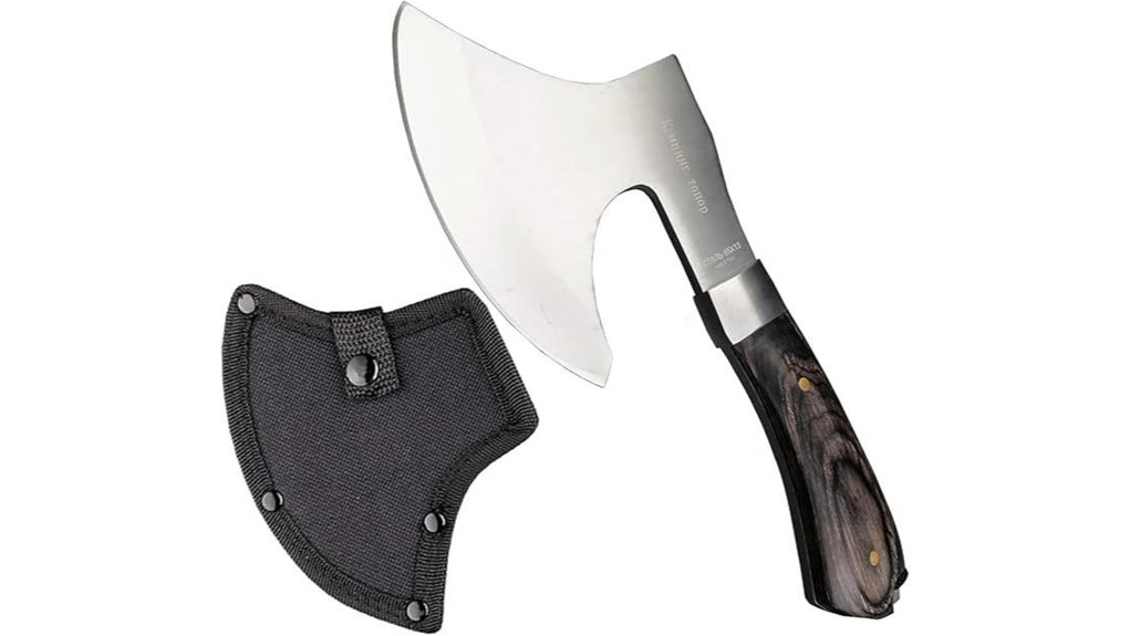 versatile camping axe with sheath