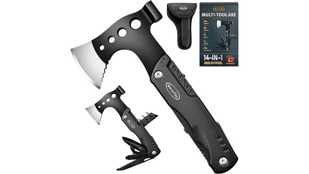 versatile camping multitool axe