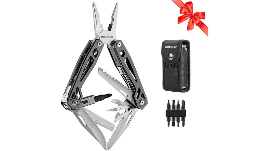 versatile multitool with knife