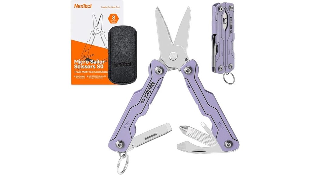 versatile purple edc scissors