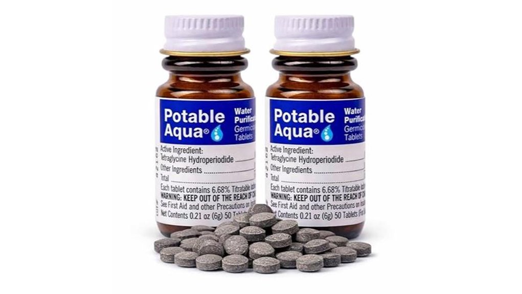 water purification tablets two