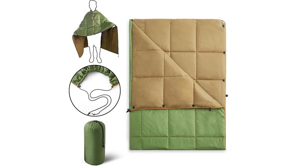 waterproof camping blanket 75 x52