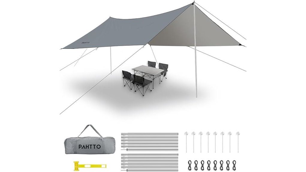 waterproof camping tarp poles