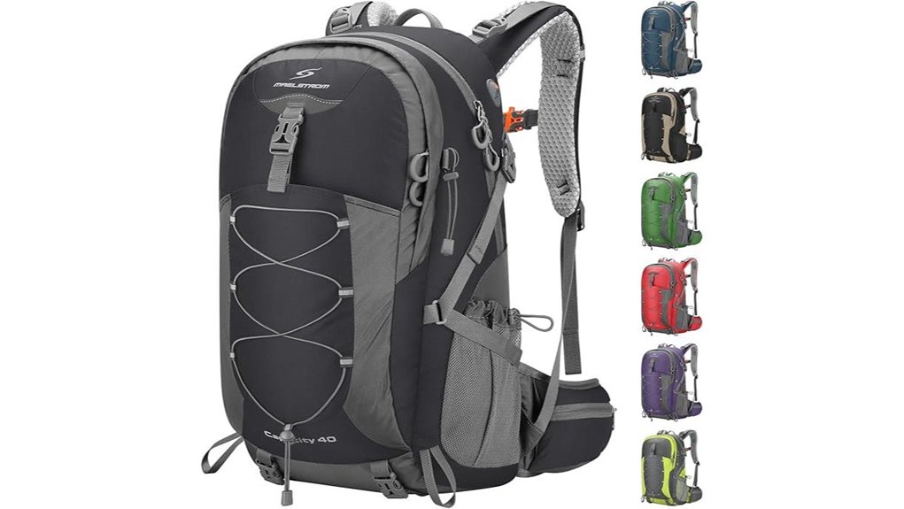 waterproof hiking backpack with cover