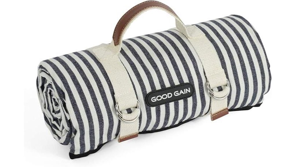 waterproof navy picnic blanket