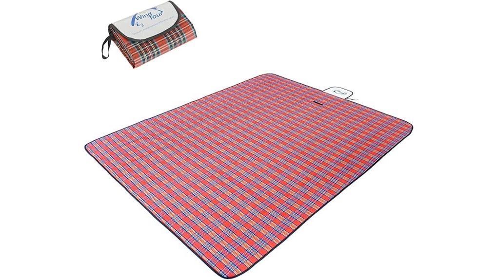 waterproof picnic blanket red