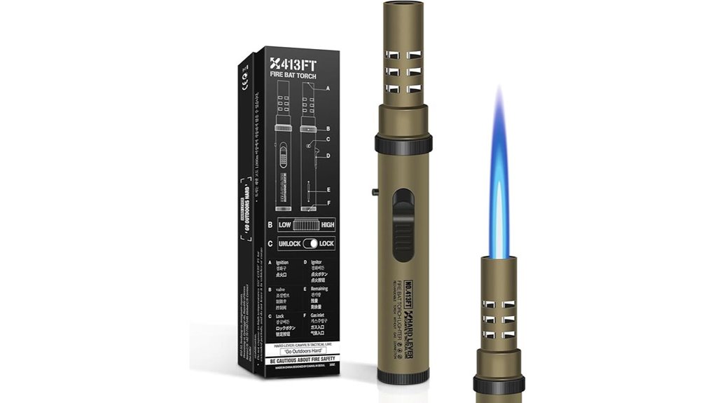 windproof butane camping lighter