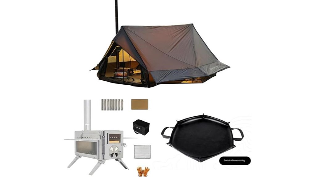 winter camping tent package