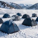 winter camping tents with stoves