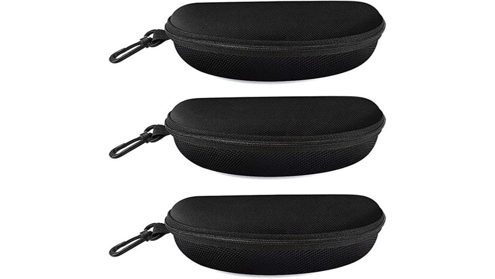 zippered eyeglass cases trio