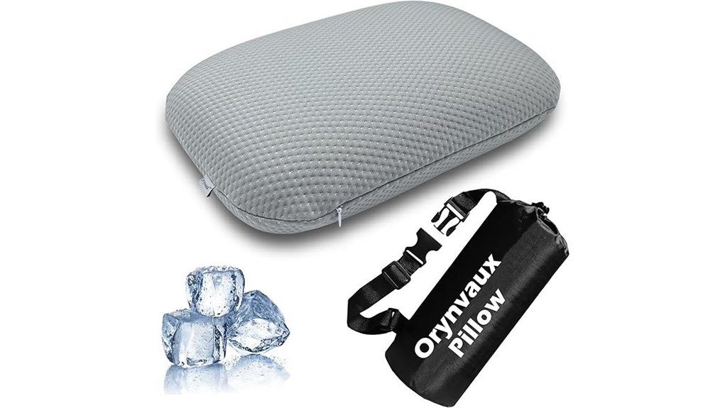 adjustable cooling camping pillow