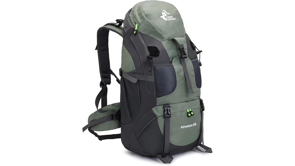army green hiking backpack