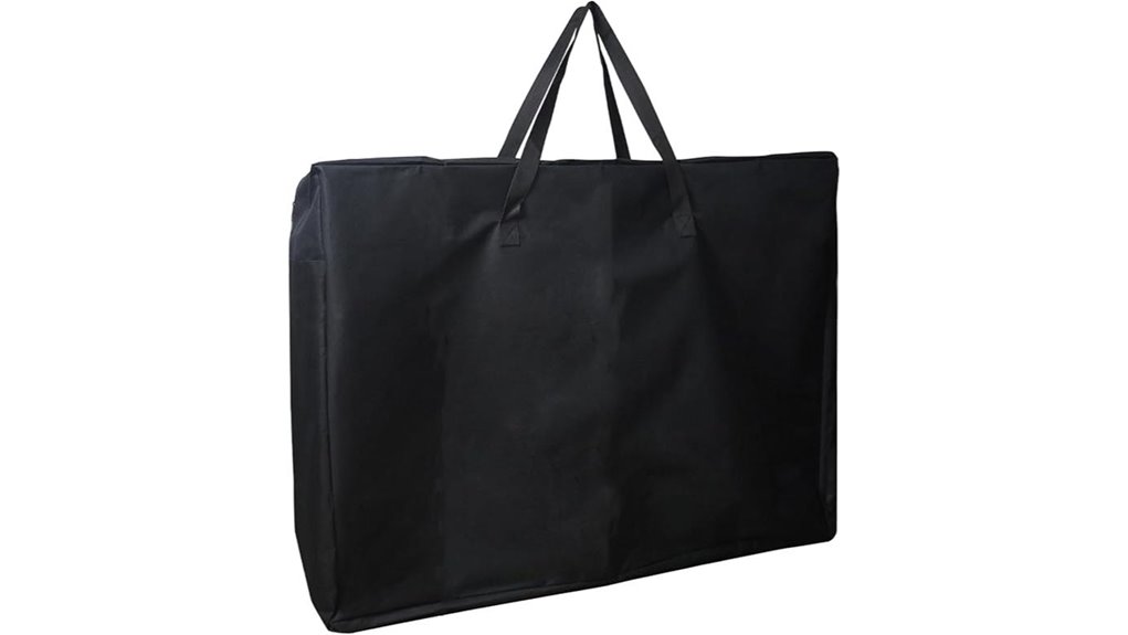 black folding table bag