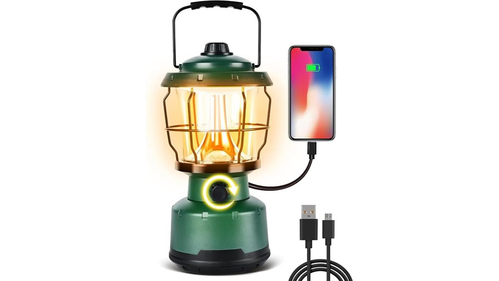 bright portable camping lantern
