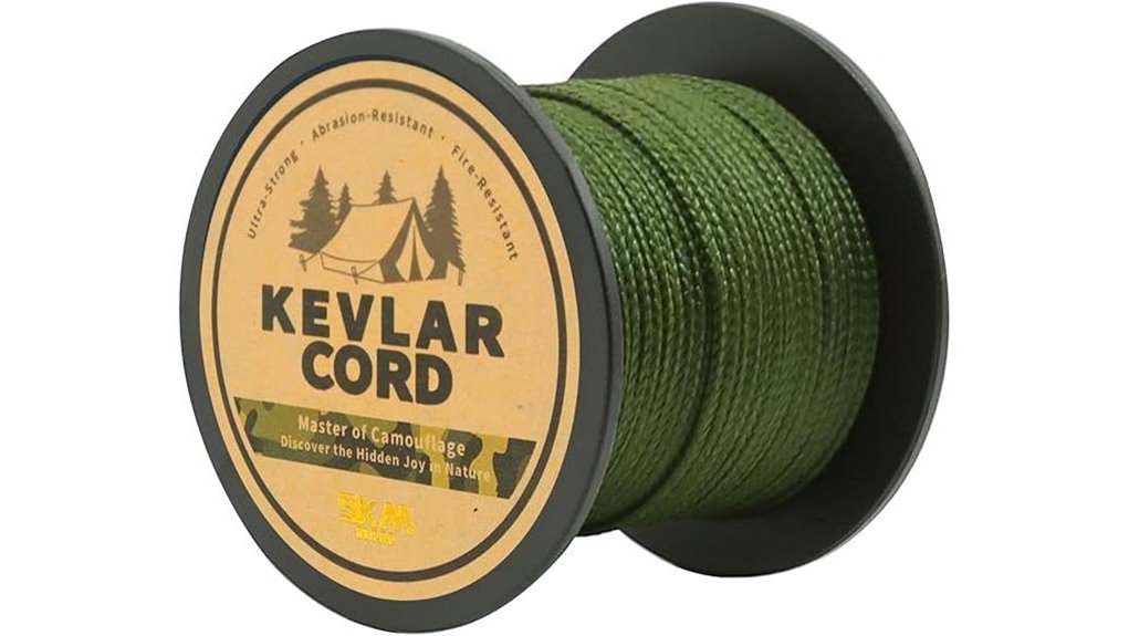 camo green kevlar cord