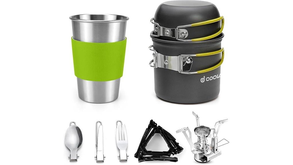 camping cookware set included