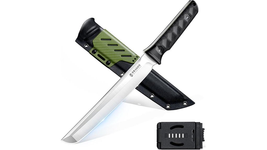 camping knife with sheath