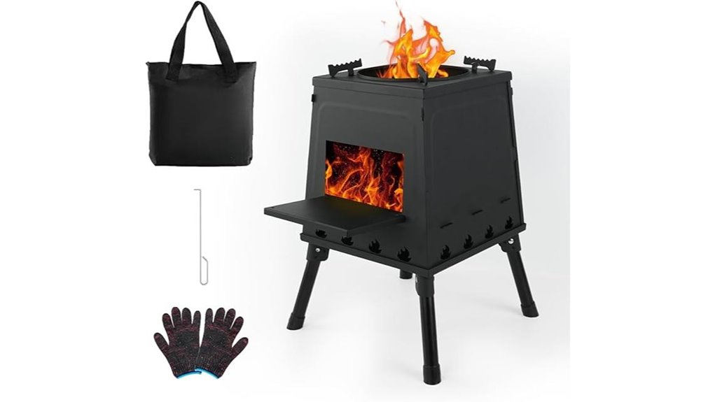 camping wood burning stove